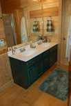 Master Bathroom with double sink and walk-in shower