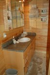 Oversized downstairs Bathroom with tub shower and washer/dryer
